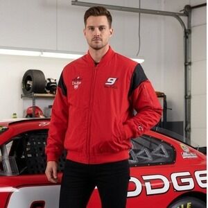 Vintage Dodge Racing Jacket Mens Size XL NASCAR Bill Elliott Chase Authentics